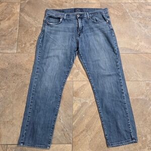Lucky Brand 221 Original‎ Straight Mens Jeans Denim Blue W36 L30 Handcrafted